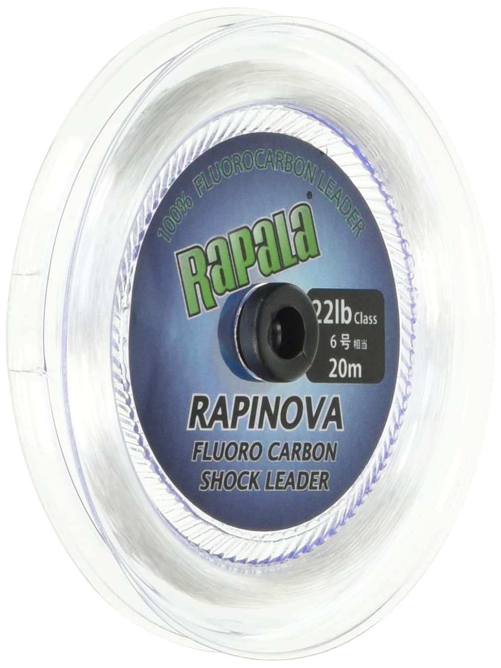 

Rapala Rapinova Shock Leader, 20m, 6.0 22lb Fluorocarbon, Clear, RFL20M22
