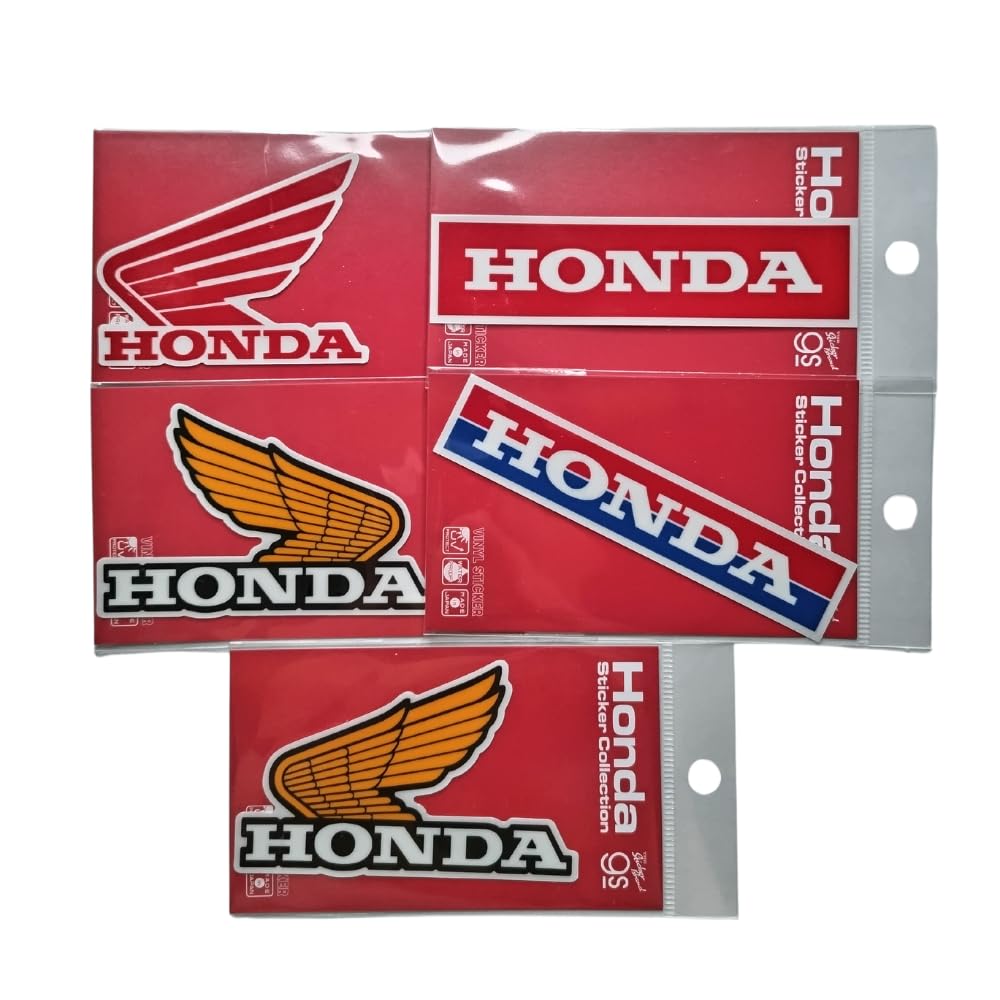 Helmet Sticker, HONDA Sticker, Stylish, Waterproof Sticker, Waterproof, Durable, For Vehicles and Motorcycles 1988WING mark HND-061