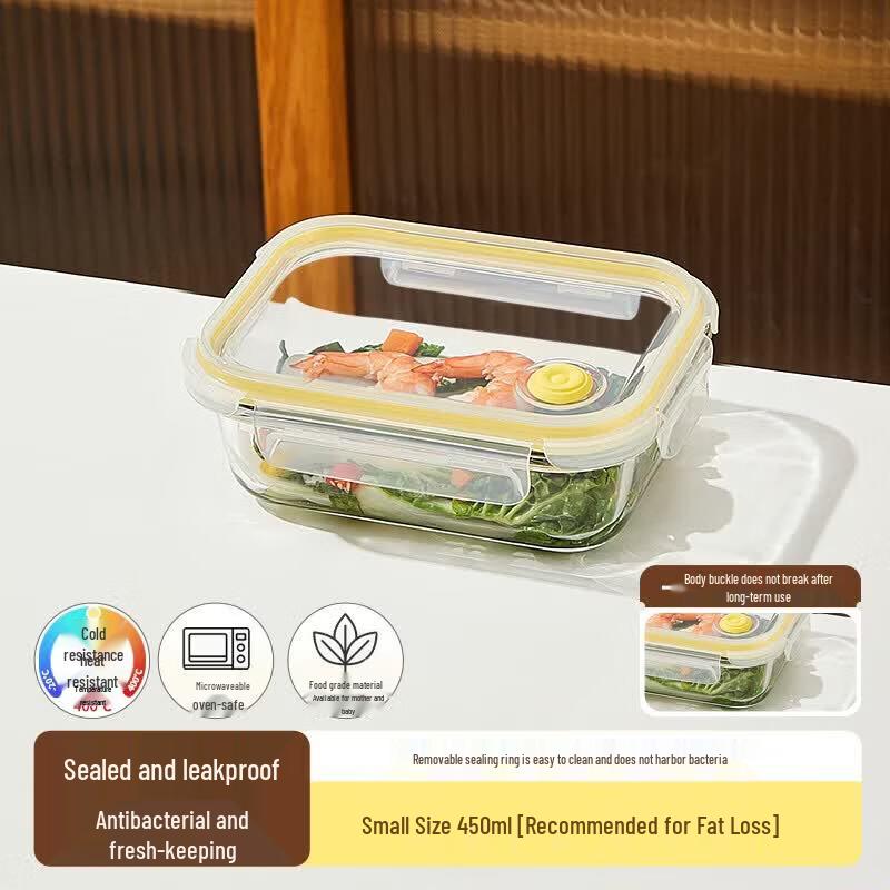 Cilock 450ml Rectangular Glass Food Container