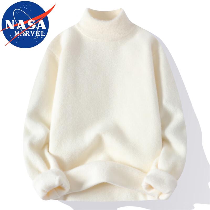 NASA MARVEL Men's Fleece Lined Half-High Collar Sweater