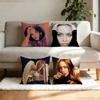 Fiona Apple Pillow Case Antidustmite Pillowcase Invisible Zipper Silky Short Plush Sofa Cushion Cover