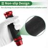 Motoforti Universal Motorcycle Hand Grips Cover Rubber Aluminum Alloy Handlebar Cover for Motorcycle Scooter Bicycle ATV 1pair