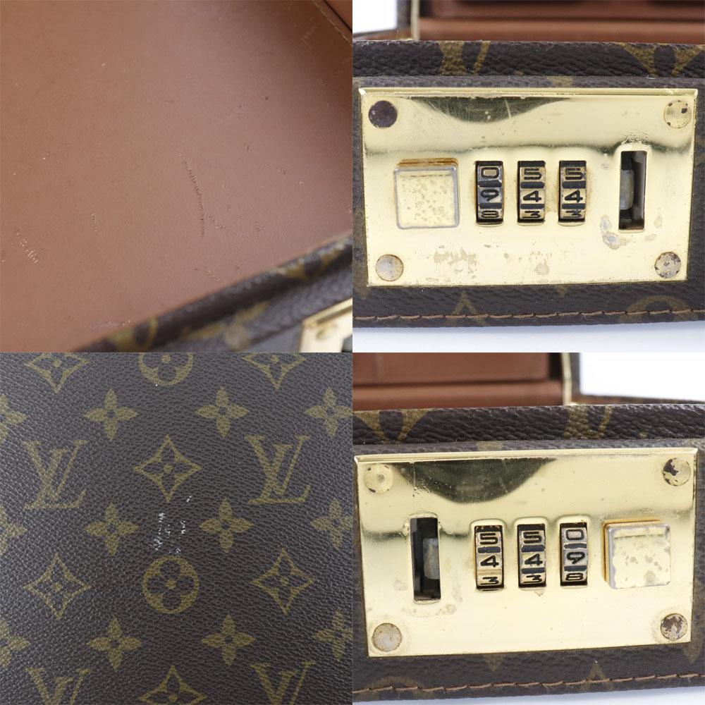 Louis Vuitton Crusher Business Bag M53124 Attache Case Brown Monogram Canvas Unisex Used