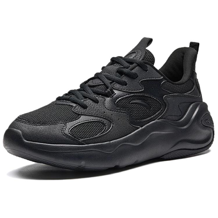 Anta Gravity 2 Classic Trendy Versatile Shock Absorption Non-Slip Wear-Resistant Low-Top Casual Shoes Men Casual Shoes Black 112518811-4