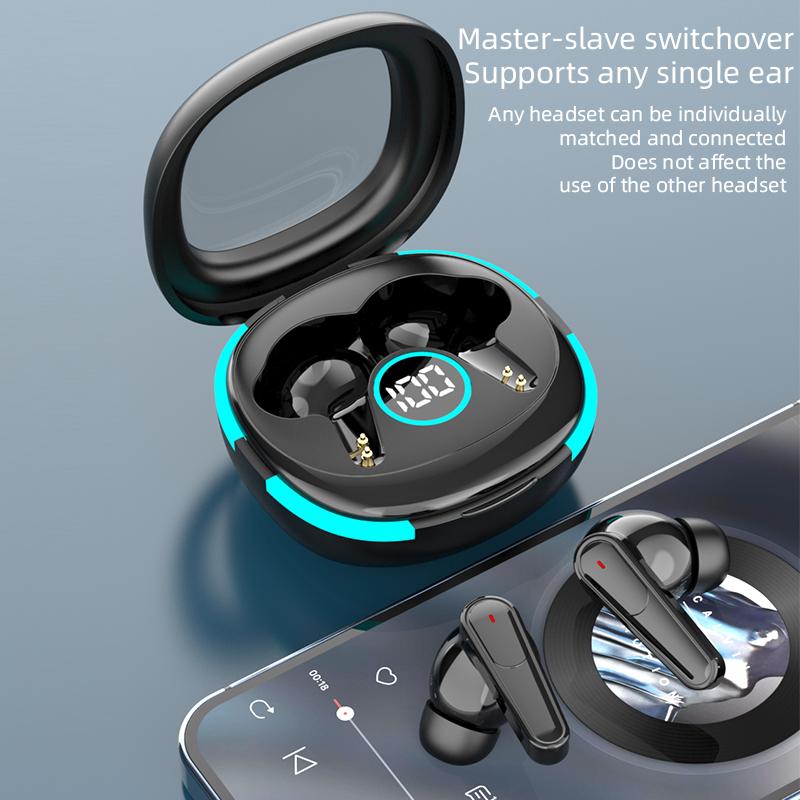 Plus50 ANC+ENC True Wireless Earphones, LED Digital Display, Smart Touch For Android