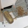 Fashion Mini Lipstick Clutch With Chain And Crystal Decor For Daily Use