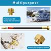 RV Camper Winterizing Kit, 16" Sprinkler Winterization Kit With Shut Off Valve, 3/4" RV Water Blowout Adapter,Air Compressor Quick Connect For
