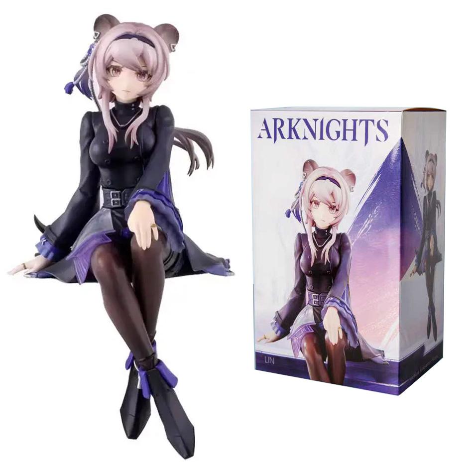 Hot Noodle Stopper Figure Arknights Lin Anime Figure Action Figurine Model Collection Desktop Trinkets Christmas Gift