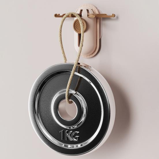 5-Claw Retractable Wall Hook Drill-Free Kitchen Utensil Hanger Adhesive Wall Mounted Hook Entrance Hanger for Bathroom Bedroom Storage