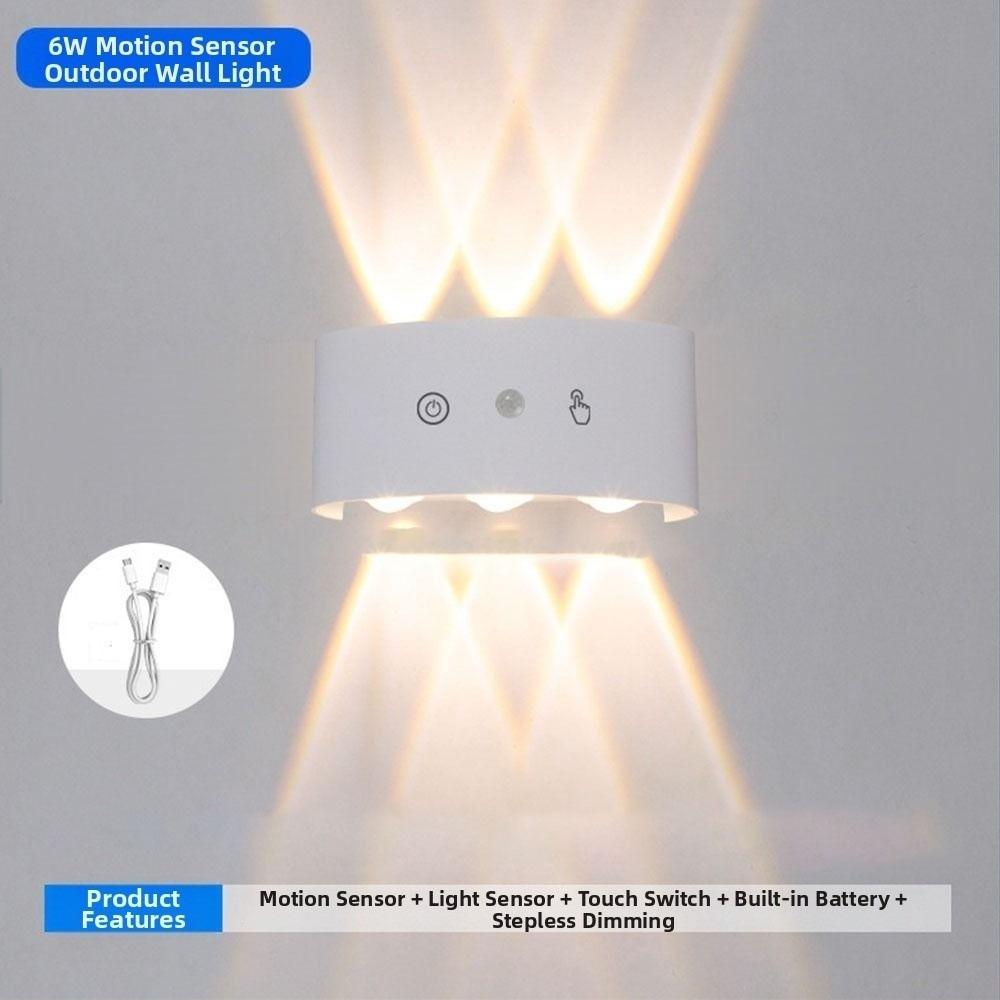 Waterproof PIR Motion Sensor Wall Lamp 3 Color Light Sconce Light LED Wall Light  Bedside Lighting