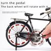 Mini Bike Model Alloy Bicycle Metal Bike Sliding Assembled Version Simulation Collection Gifts for Children DIY Assembling Toys