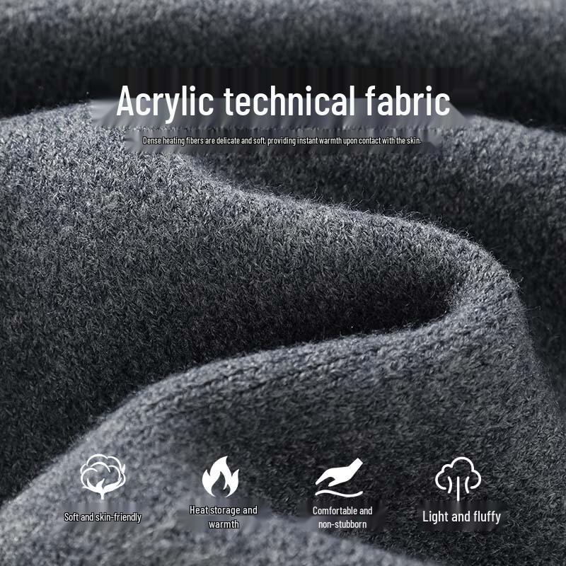 Hodo Men's Warm Knit Stand Collar Cardigan