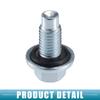 A ABSOPRO Car Drain Plug Fits No.11519933, 11562588, 9L8Z6730A, Bu ick, Enclave 2008-2017 Metal, Silver-Tone