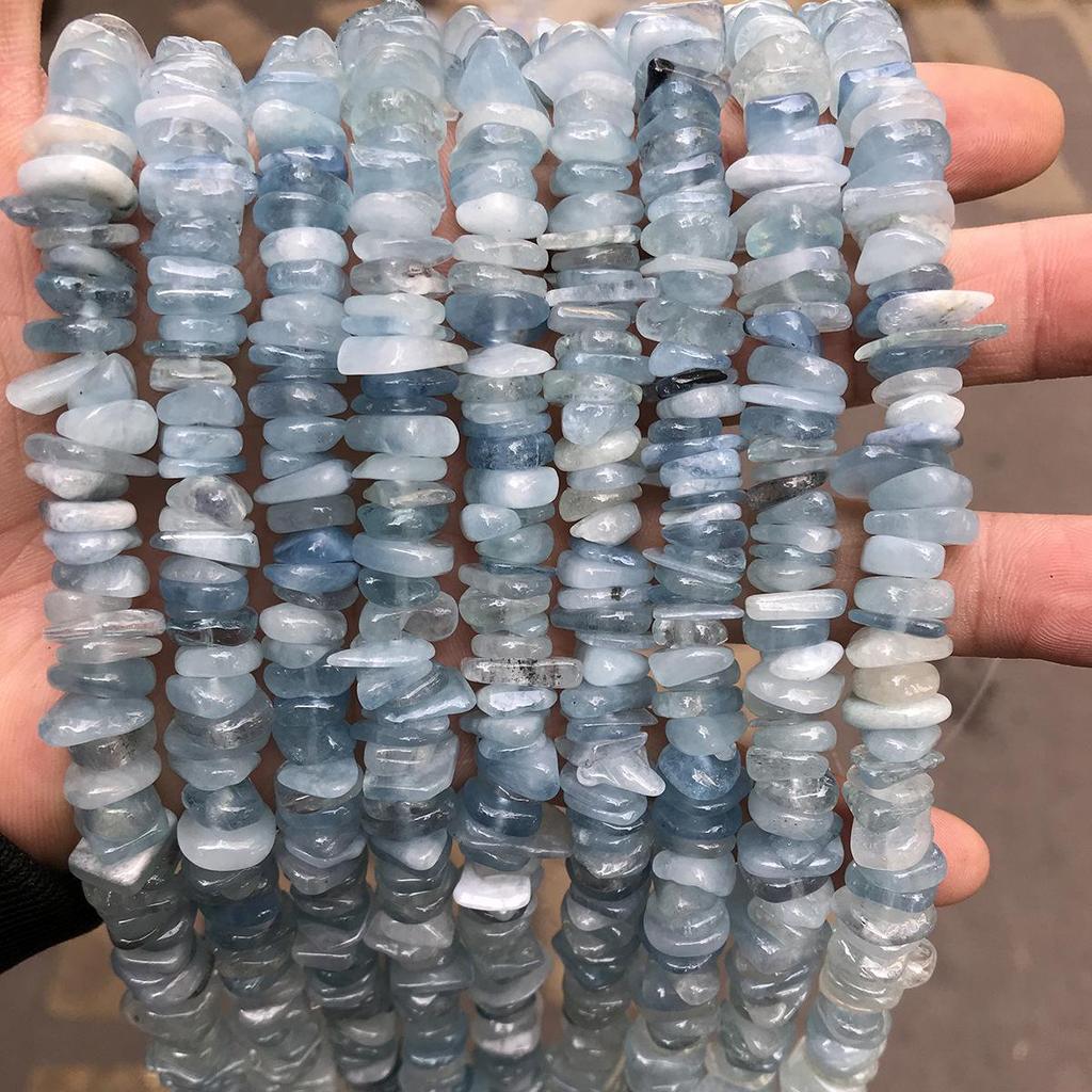 8-10mm Middle Hole Crushed Stone Beads for DIY Jewelry, Bracelets, Necklaces 