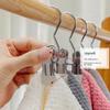 Multifunctional Clothes Pegs Clip Laundry Tongs Pants Hanger Dirty Laundry Basket Traceless Hat Hook Clothespin Clothing Storage
