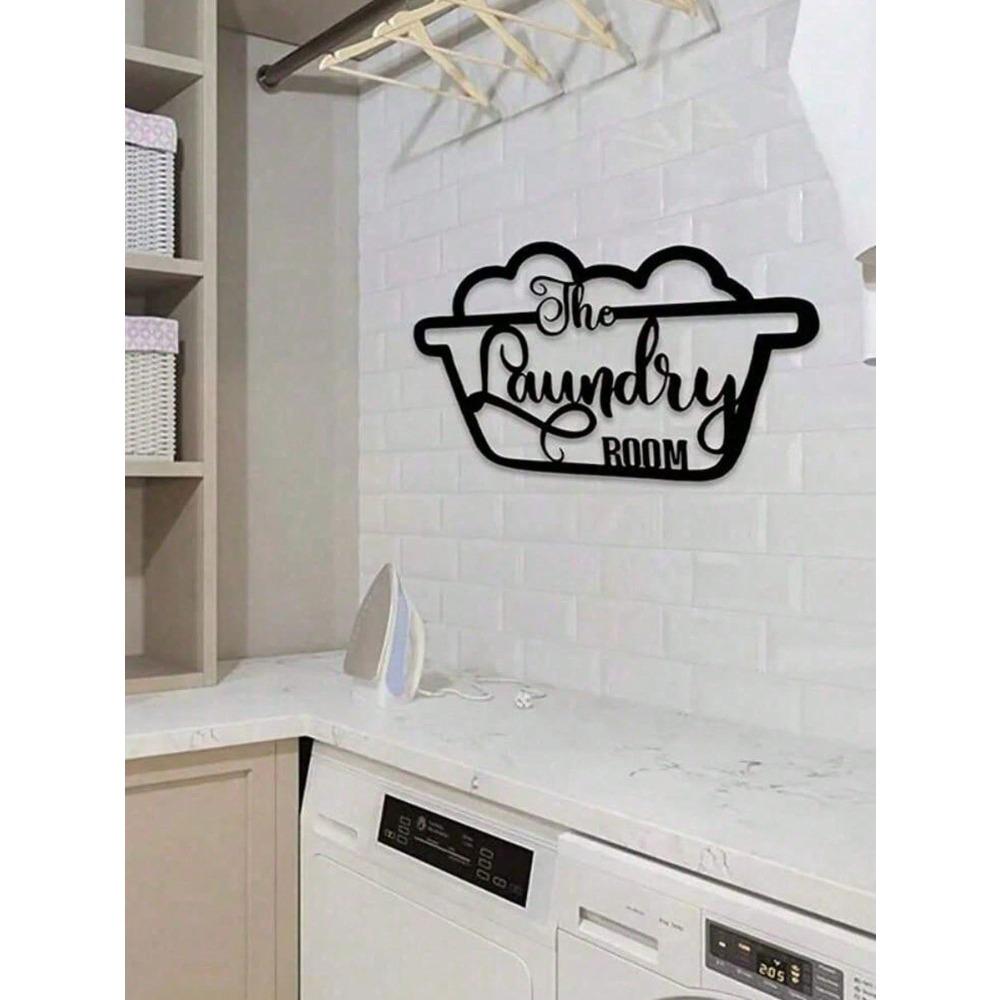 Wrought Iron Laundry Room Wall Decor for Farmhouse Modern Home, Aesthetic Farmhouse Art for Women, Unique Housewarming Gift