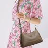 Lychee pattern leather crescent moon small bag single shoulder messenger women's bag