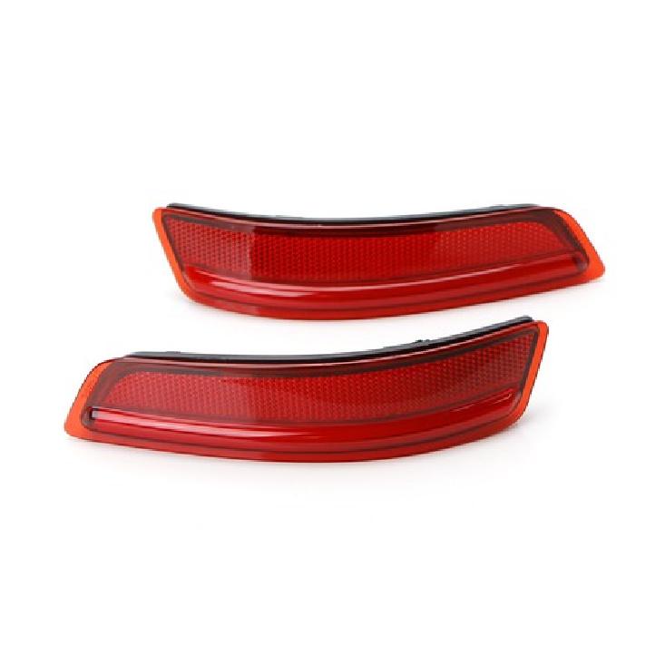OE-Spec Red Rear Bumper Reflector Lens Covers Assy For 13-18 Lexus ES, 13-20 GS