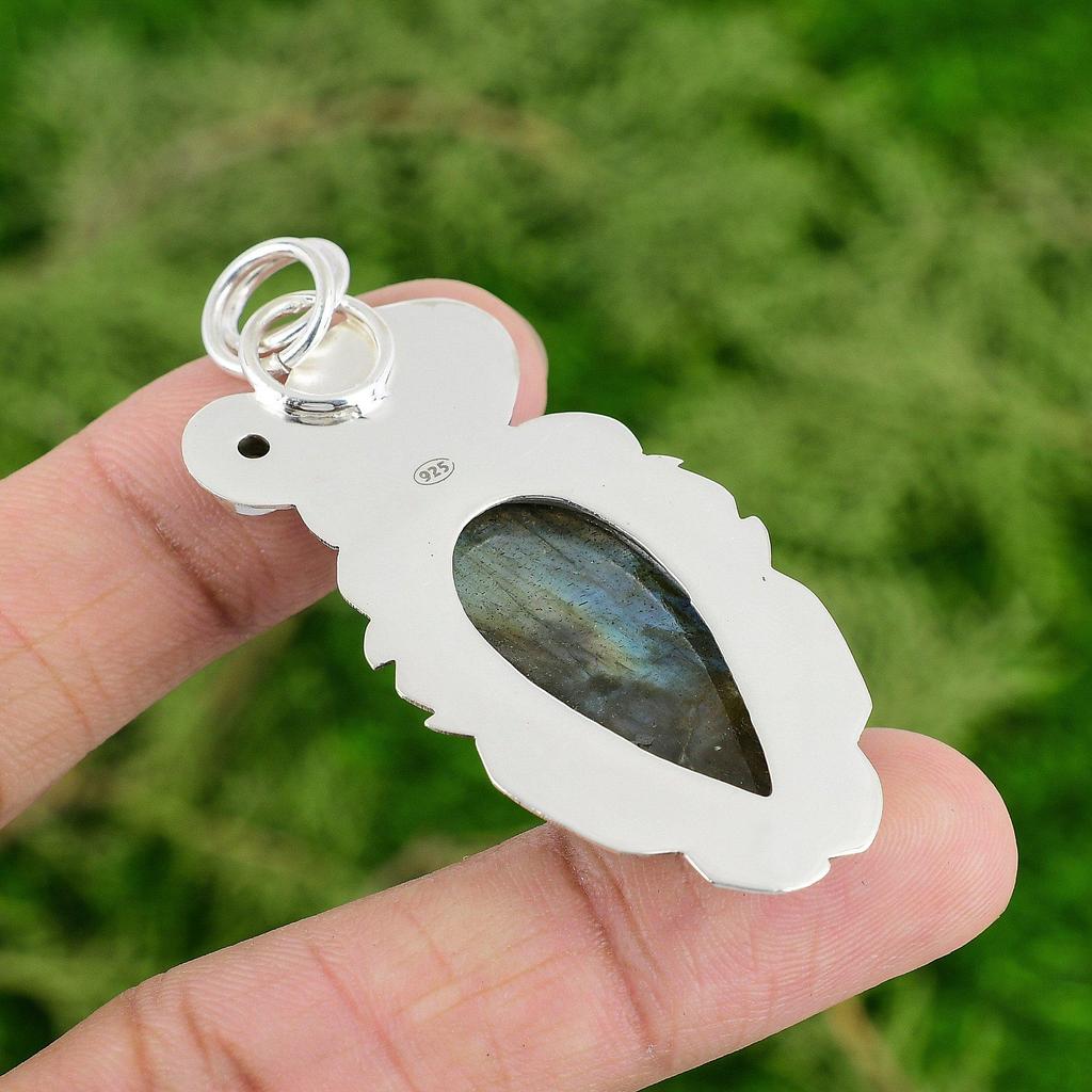 Töchtertag Sale 925 Silber Labradorit Stein Peridot Lünettenanhänger Schmuck