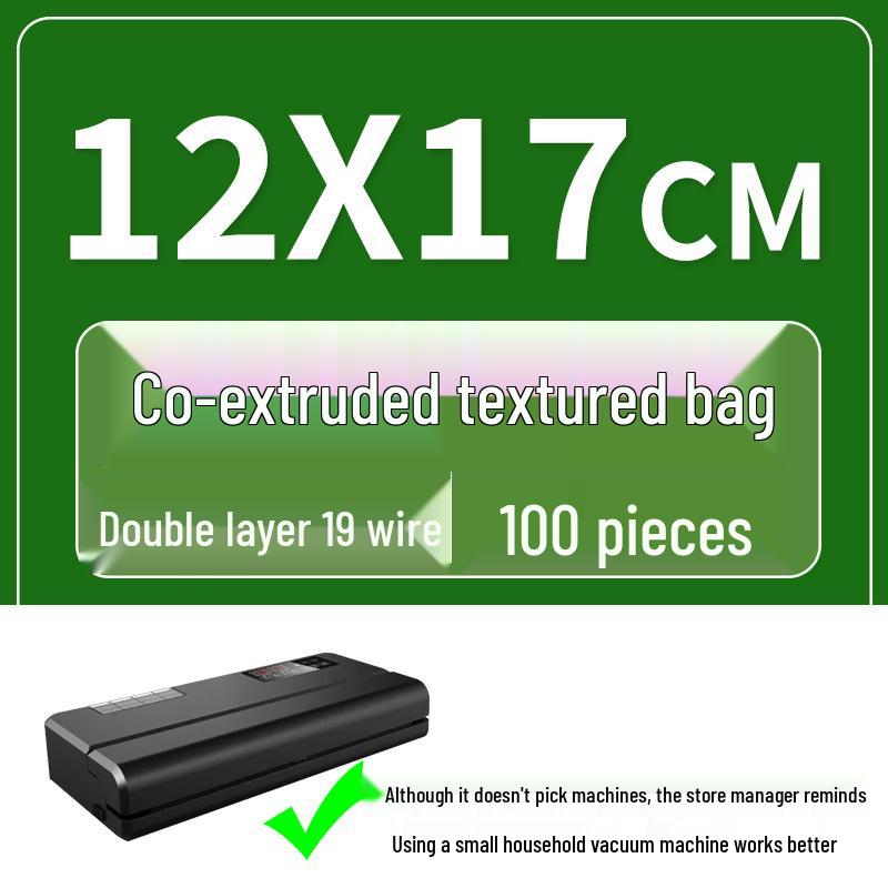 Seven-Layer Textured Vacuum Seal Bag - Nylon Fresh-Keeping Compression Bag for Food Storage