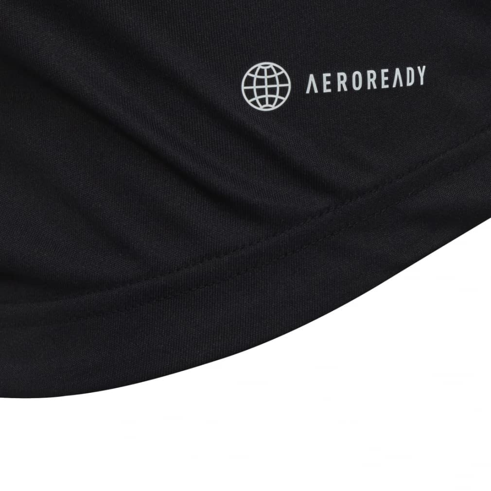 Krátký rukáv pro Club 3 Krátký rukáv J140 [Adidas] Dětské tričko, Tenis, Pruhy, Tričko, EUO60, HR4229 Černá,