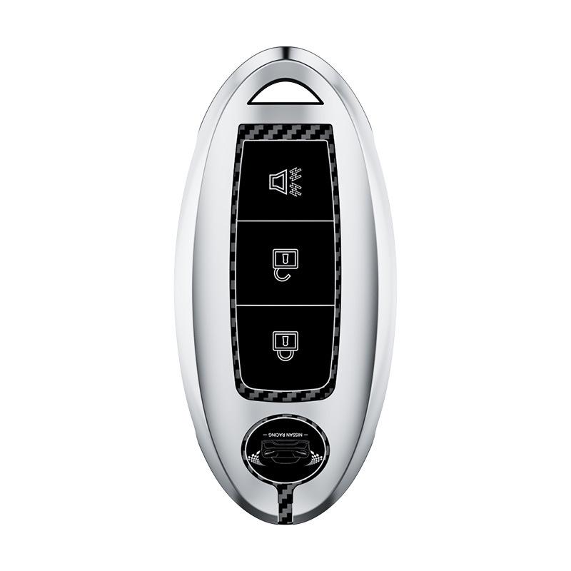 Estojo de Chave Premium e Chaveiro para Nissan Qashqai, X-Trail, Murano, Tiida, Terra, Kicks, Sylphy EVs
