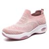 Schuhe Damen Sportschuhe Vielseitige Schuhe Weiche Sohle Luftpolsterschuhe Fliegende gewebte atmungsaktive Mesh-Schuhe Ein Pedal Damenschuhe