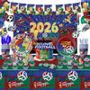 World Cup Football Party Set: Plates, Cups, Banner & Decorations for USA, Canada, Mexico Theme