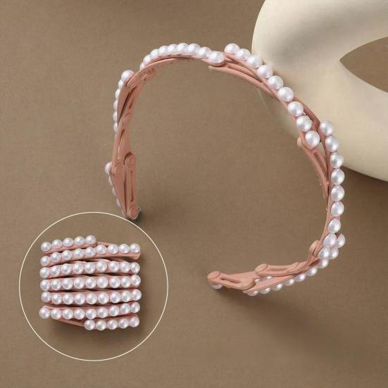 Women Headband Anti-Skid Teeth Resin Hairband Adjustable Stretch Travel Washing Face Hair Hoop Running Jumping Hair Accessory