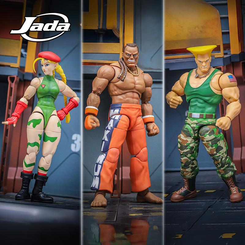 Toys Action Figure Street Fighter 6" Guile Dee Jay Cammy With Window Box