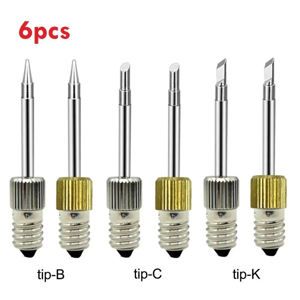 15/9/6/3pcs E10 Interface Soldering Tip Set B C K Type Soldering Electric Soldering Iron Tips Welding Tips USB For Welding Tools