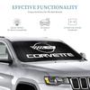 C-Corvette Novelty Car Front Windshield Sunshade 70x130cm Cartoon Foils Car Window Windscreen Cover