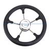 Boat Accessories Marine 13 Inch stainless steel 5 Spoke Destroyer Steering Wheel with Black Foam