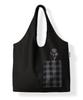 Bubilian Flora Shoulder Bag_Check Black