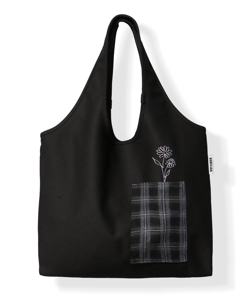 Bubilian Flora Shoulder Bag_Check Black