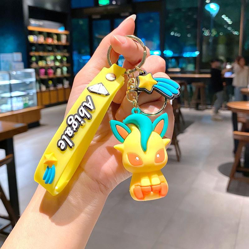 85 Styles Pokémon Pocket Monster Keychain Bag Decor Pikachu Desk Ornaments Car Key Chain Accessories Small Gift Between Friends