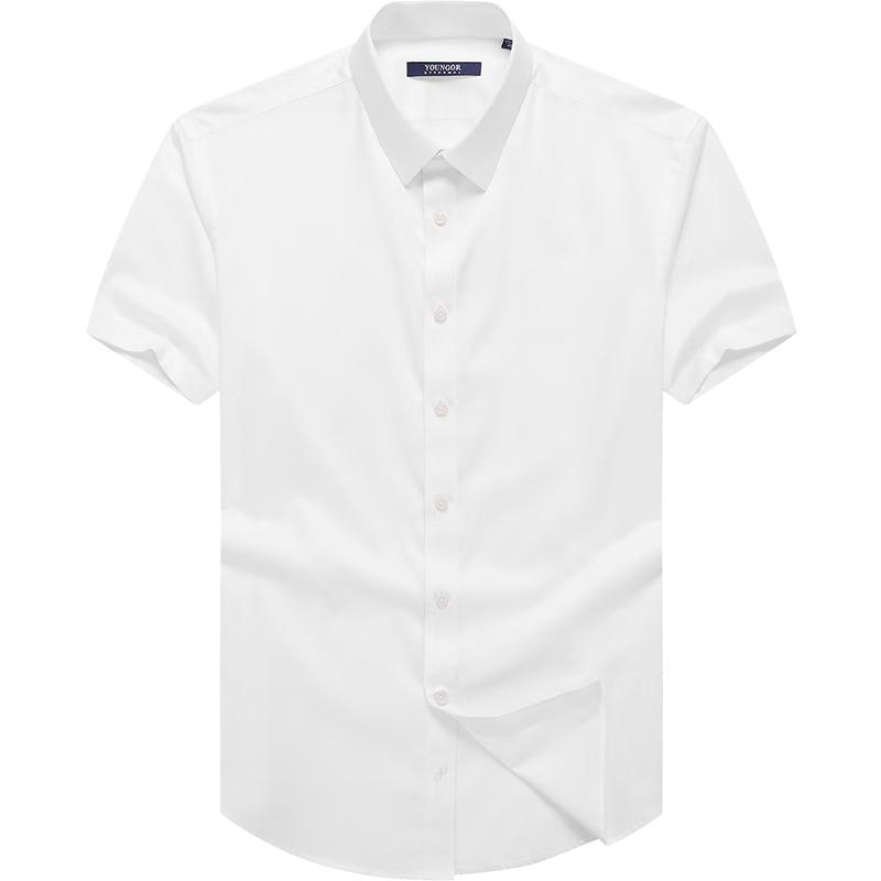 YOUNGOR Men s Short Sleeve Business Casual Shirt 44