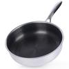 COOKCELL Deep Steel Frying Pan 26 Cm