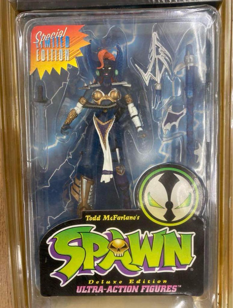 [USED] Spawn Blue Clear Angela Action Figure Special Edition with VHS Comic