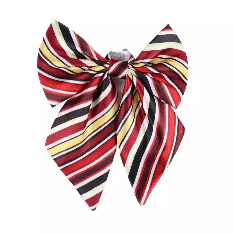 Jiaoxia Women's Striped Bow Tie Collar Accessory