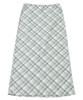 Catharsis Check Pattern Long Skirt Green One Size
