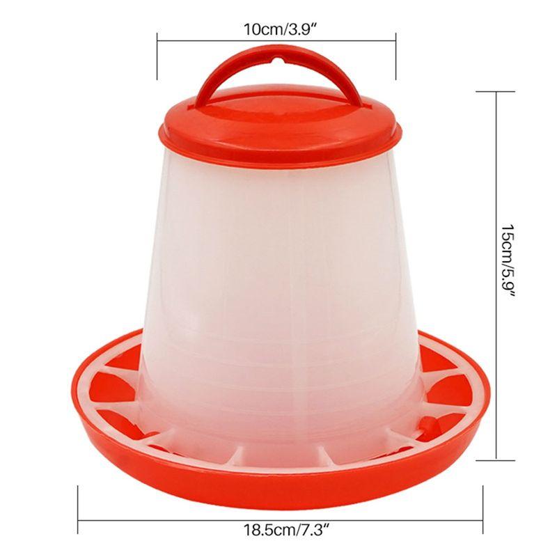 Practical-1.5Kg Automatic Chicken Feeder Bucket Rooster Hen Feeding Device Farm Animal Poultry Quail Pigeon Feeding Supplies