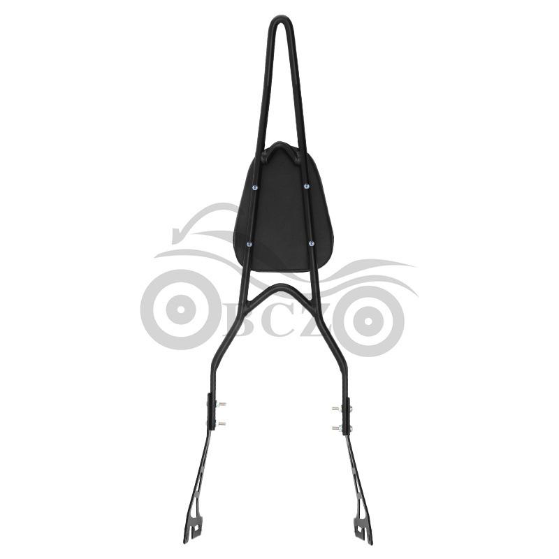 Harley 883 XL1200 Pointed Bow Passenger Backrest & Luggage Rack (2004-2013)