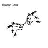 2Pcs Creative Wolf Head Car Door Side Skirts Stickers Self Adhesive Cool Vinyl Decals Auto Body Decoration Stickers Accessories