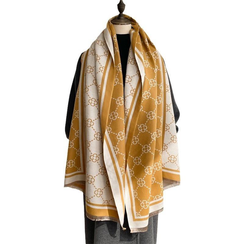 Scarf women's winter high-end imitation cashmere office air conditioner shawl versatile outer thickened warm scarf