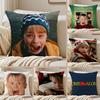 hHome Alone Pillow Comedy Movie Cushion Cover Pillowcase Antidustmite Invisible Zipper Short Plush Sofa Cushion