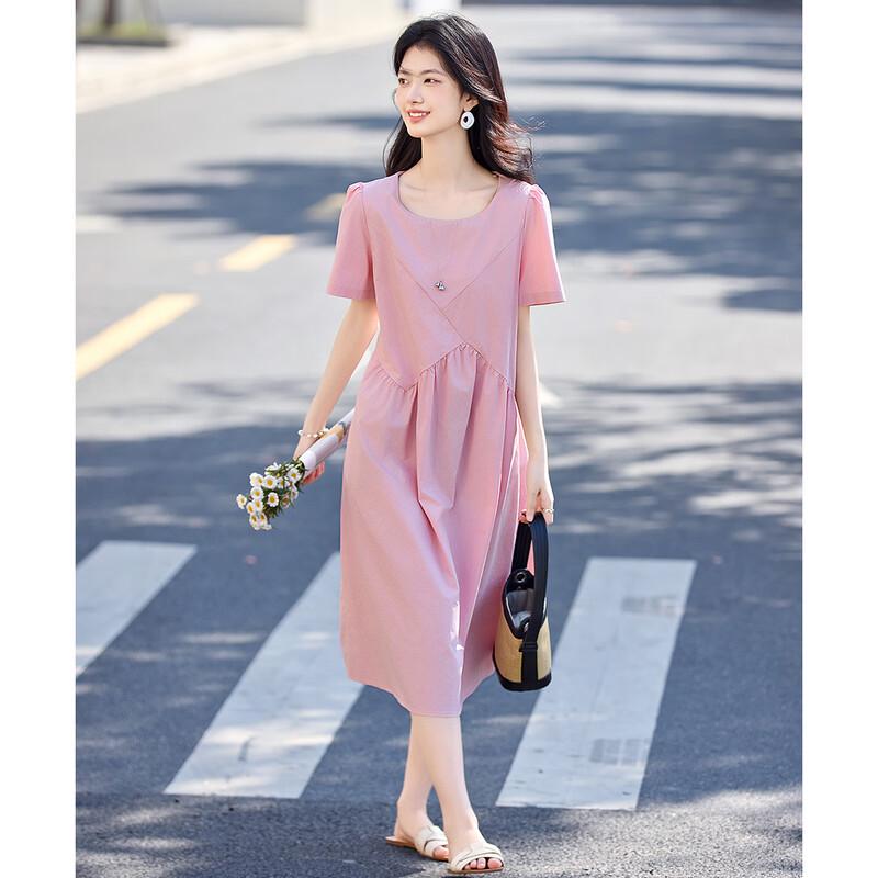 Elegant French Style Irregular Patchwork Summer Dress