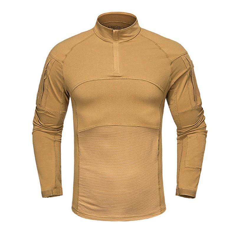 Taktisches Camouflage Langarmshirt Outdoor Wandern Camping Schießsport Atmungsaktiv Langlebig Militärstil