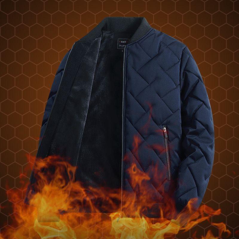 Herren Baumwollgepolsterter Mantel Winter Verdickt Locker Kurz Lässiger Mantel Warm Übergröße Baumwollgepolsterter Mantel