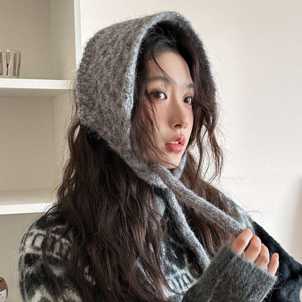 Windproof Knitted Earmuffs Solid Color Earlap Warmer Personality Ear Protection Strap Daily